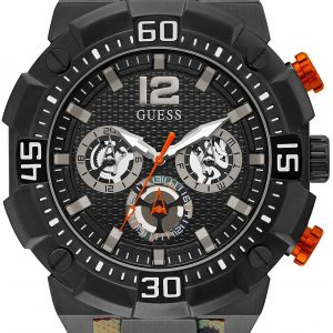 Guess Herrklocka GW0264G2 Svart/Gummi Ø49 mm