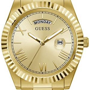 Guess Herrklocka GW0265G2 Gulguldstonad/Gulguldtonat stål Ø42 mm