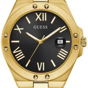 Guess Herrklocka GW0276G2 Perspective Svart/Gulguldtonat stål Ø41 mm