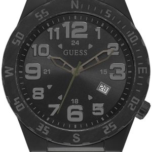 Guess Herrklocka GW0322G2 Territory Svart/Gummi Ø46 mm