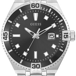 Guess Herrklocka GW0330G1 Svart/Stål Ø42 mm