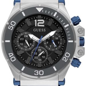 Guess Herrklocka GW0415G2 Pilot Svart/Gummi Ø50 mm