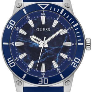 Guess Herrklocka GW0420G1 Blå/Gummi Ø46 mm