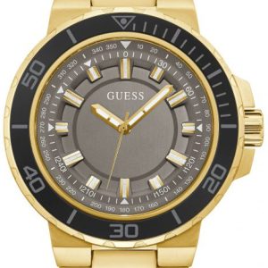 Guess Herrklocka GW0426G2 Grå/Gulguldtonat stål Ø44 mm