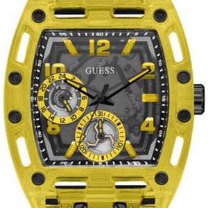 Guess Herrklocka GW0499G2 Phoenix Svart/Plast Ø43 mm