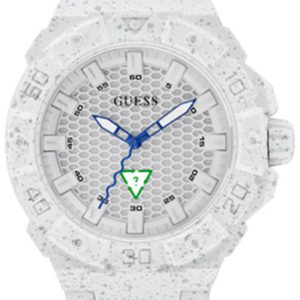 Guess Herrklocka GW0507G2 Eco-Friendly Vit/Resinplast Ø42 mm