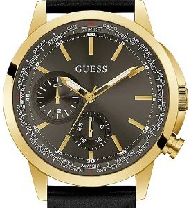 Guess Herrklocka GW0540G1 Spec Grå/Läder Ø44 mm