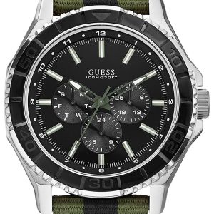 Guess Herrklocka W0491G1 Svart/Textil Ø44 mm