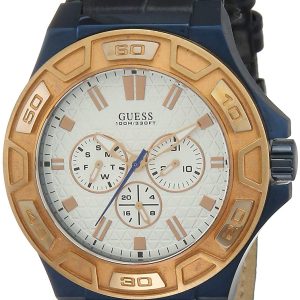 Guess Herrklocka W0674G7 Vit/Läder Ø45 mm