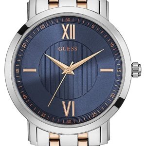 Guess Herrklocka W0716G2 Blå/Roséguldstonat stål Ø43 mm