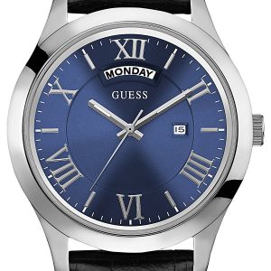 Guess Herrklocka W0792G1 Metropoliton Blå/Läder Ø44 mm