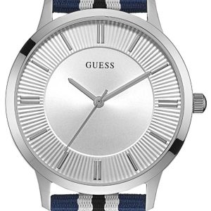 Guess Herrklocka W0795G3 Silverfärgad/Textil Ø43 mm