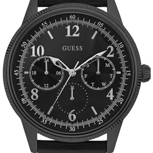 Guess Herrklocka W0863G3 Svart/Läder Ø44 mm