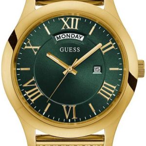 Guess Herrklocka W0923G2 Grön/Gulguldtonat stål Ø44 mm