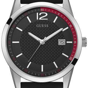 Guess Herrklocka W0991G1 Perry Svart/Gummi Ø42 mm