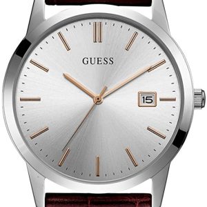 Guess Herrklocka W0998G2 Silverfärgad/Läder Ø42 mm