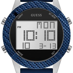 Guess Herrklocka W1037G1 LCD/Gummi Ø46 mm