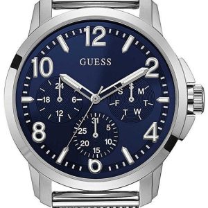 Guess Herrklocka W1040G1 Iconic Blå/Stål Ø42 mm