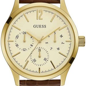 Guess Herrklocka W1041G2 Beige/Läder Ø42 mm