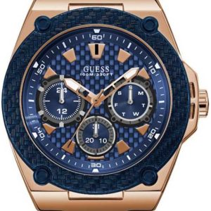 Guess Herrklocka W1049G2 Iconic Blå/Gummi Ø45 mm