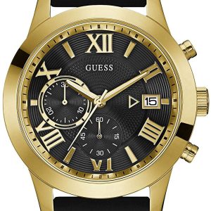 Guess Herrklocka W1055G4 Svart/Gummi Ø44.5 mm