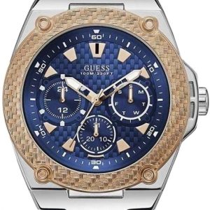 Guess Herrklocka W1058G1 Legacy Blå/Läder Ø47 mm