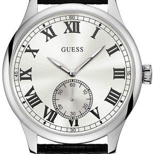 Guess Herrklocka W1075G1 Cambridge Silverfärgad/Läder Ø44 mm