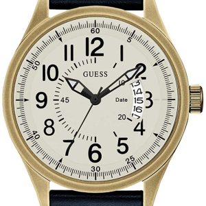 Guess Herrklocka W1102G2 Dakota Vit/Läder Ø45 mm