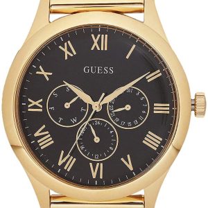 Guess Herrklocka W1129G3 Svart/Gulguldtonat stål Ø44 mm