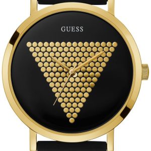 Guess Herrklocka W1161G1 Imprint Svart/Gummi Ø44 mm