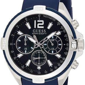 Guess Herrklocka W1168G1 Blå/Gummi Ø46 mm