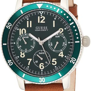 Guess Herrklocka W1169G1 Grön/Läder Ø43 mm