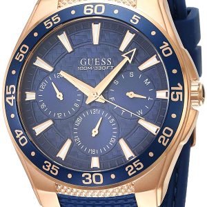 Guess Herrklocka W1171G4 Blå/Gummi Ø43 mm