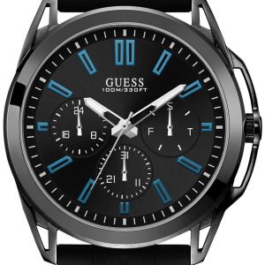 Guess Herrklocka W1177G1 Svart/Gummi Ø44 mm