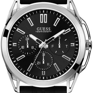 Guess Herrklocka W1177G3 Svart/Gummi Ø44 mm