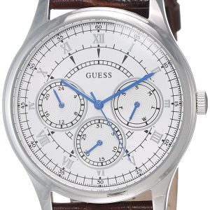 Guess Herrklocka W1181G1 Vit/Läder Ø43 mm