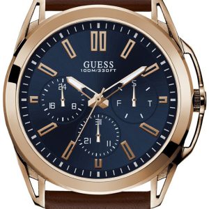 Guess Herrklocka W1217G2 Svart/Läder Ø44 mm