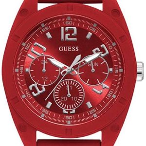 Guess Herrklocka W1256G4 Röd/Gummi Ø46 mm