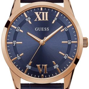 Guess Herrklocka W1307G2 Blå/Läder Ø42 mm