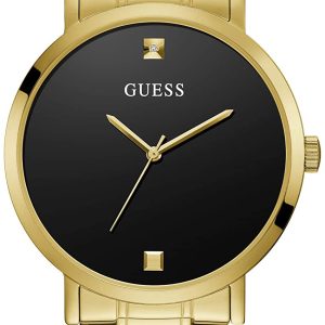 Guess Herrklocka W1315G2 Svart/Gulguldtonat stål Ø44 mm