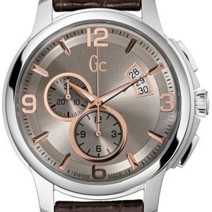 Guess Herrklocka X83009G1S Classica Grå/Läder Ø44 mm