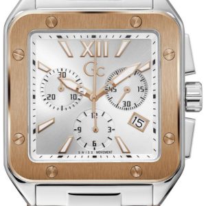 Guess Herrklocka Z08004G1MF Collection Silverfärgad/Läder