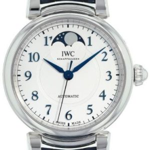 IWC Damklocka IW459306 Da Vinci Silverfärgad/Läder Ø36 mm