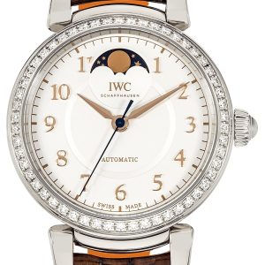 IWC Damklocka IW459307 Da Vinci Vit/Läder Ø36 mm