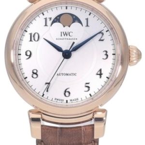 IWC Damklocka IW459308 Da Vinci Silverfärgad/Läder Ø36 mm