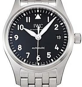 IWC Herrklocka IW324010 Pilots Svart/Stål Ø36 mm