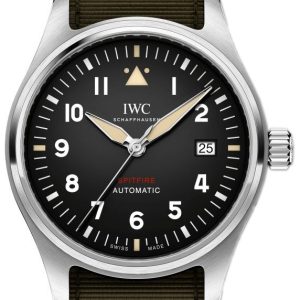 IWC Herrklocka IW326801 Pilots Spitfire Svart/Textil Ø39 mm