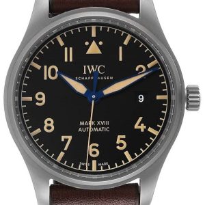 IWC Herrklocka IW327006 Pilots Grå/Läder Ø40 mm