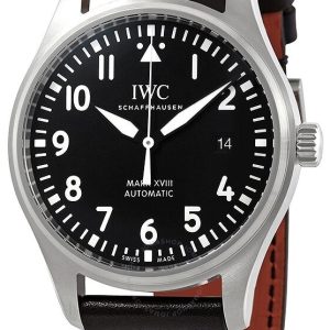 IWC Herrklocka IW327009 Pilots Svart/Läder Ø40 mm