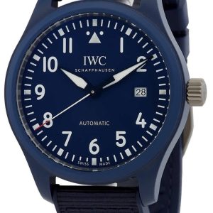 IWC Herrklocka IW328101 Pilots Blå/Gummi Ø41 mm